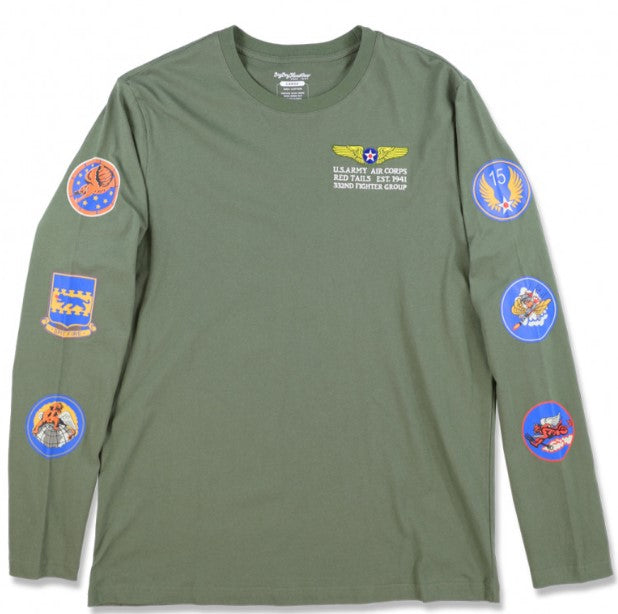 Tuskegee Airmen - longsleeve t-shirt - TLTB-GRN