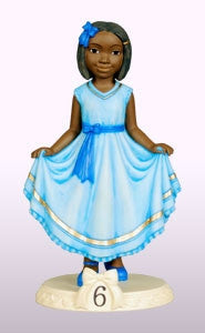 Birthday Girl - age 6 - figurine