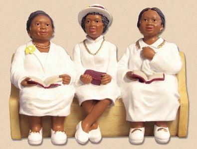 Church Pew - Deaconess Board - figurine