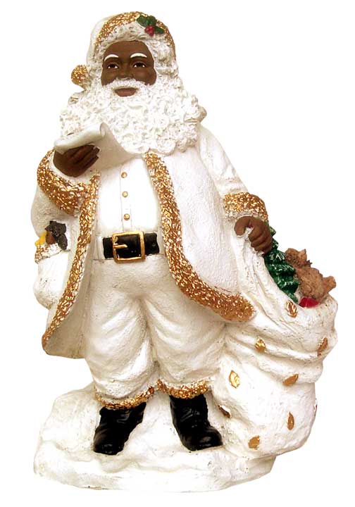 Santa with the list - in white