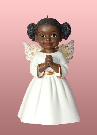 Angel Ornament-Figurine - Prayer - white dress