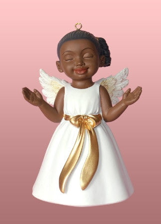 Angel Ornament-Figurine -  Worship - white dress