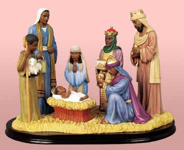African American Nativity Scene - figurine