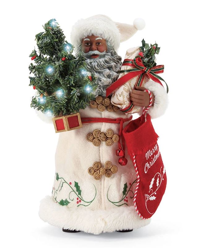 A Christmas Tradition - African American Santa figurine