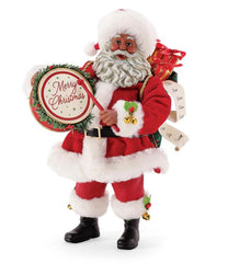 Drumroll Please - African American Santa figurine