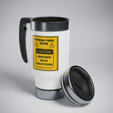 Stress Free Zone - Stainless Steel Travel Mug