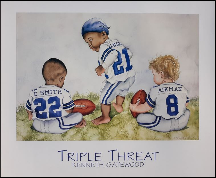 Triple Threat - 22x19 print - Kenneth Gatewood