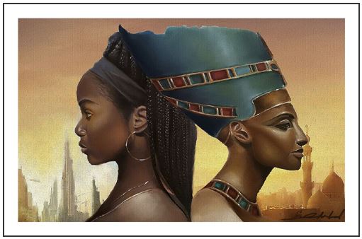 Past and Future Queens - 17x26 print - Salaam Muhammad