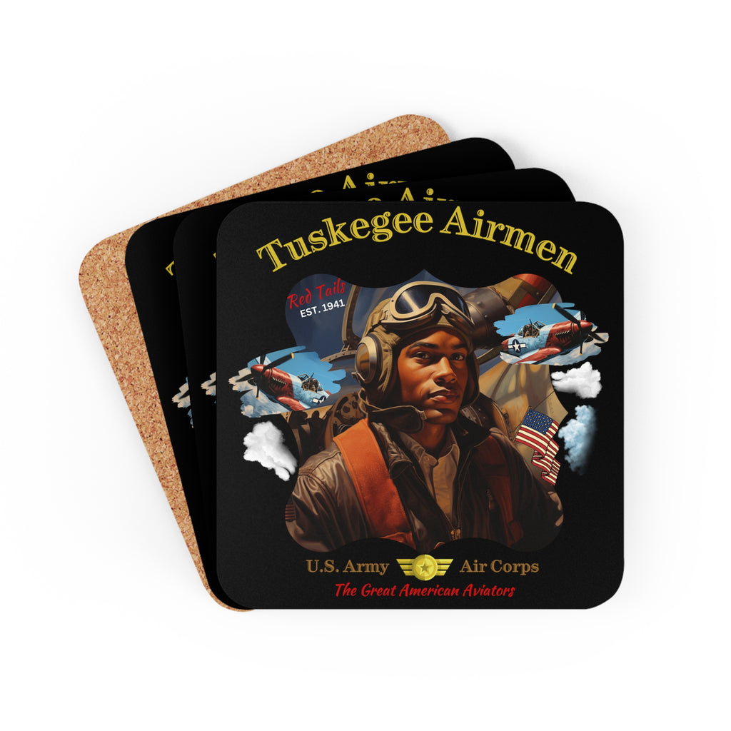 Tuskegee Airmen Aviators - coaster set