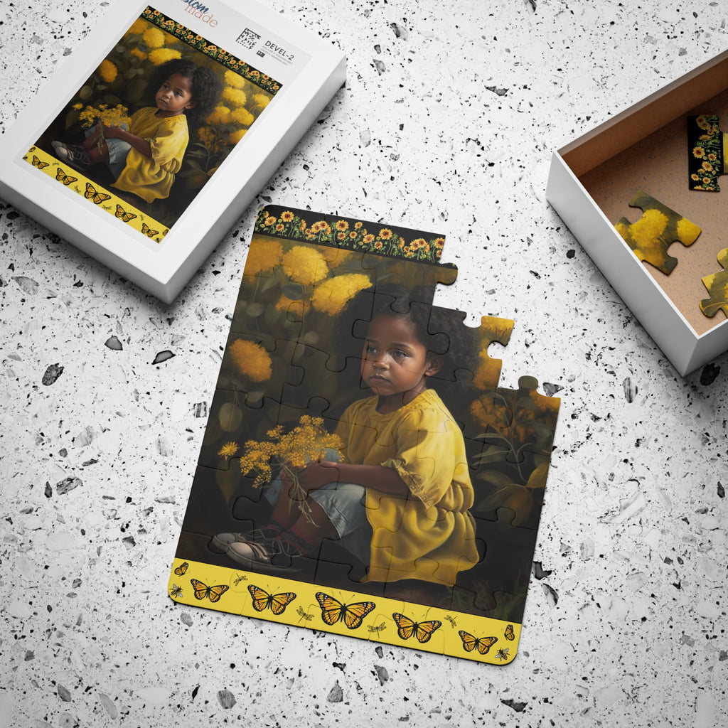 Little Yellow Flower - kids puzzle - 30 Piece