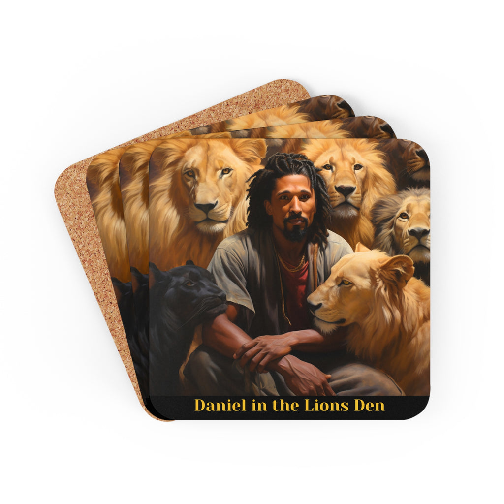 Daniel in the Lions Den - coaster set