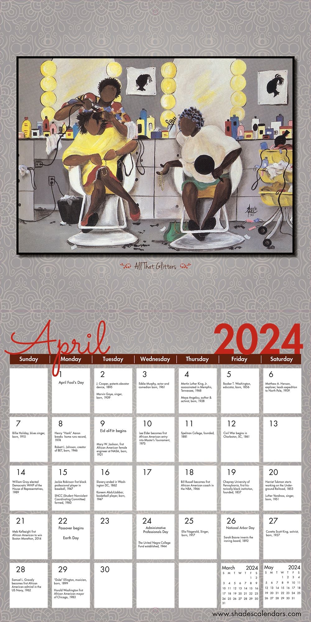 Annie Lee 2024 African American wall calendar It's A Black