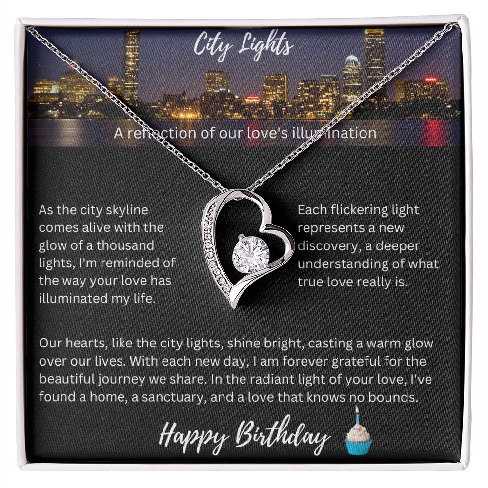 City Lights - Heart Necklace - Birthday