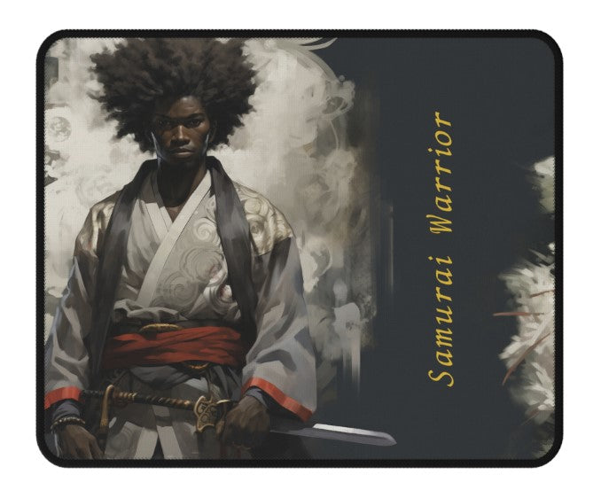 Black Samurai Warrior - mouse pad