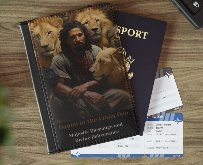 Daniel in the Lions Den - passport cover