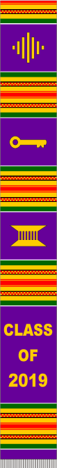 Class of 2019 stole - purple