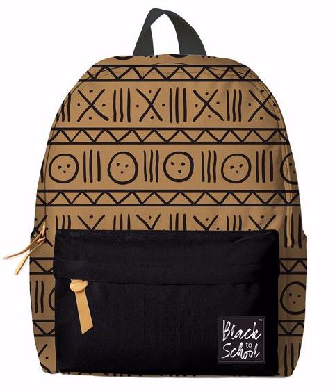 Backpack - brown mudcloth