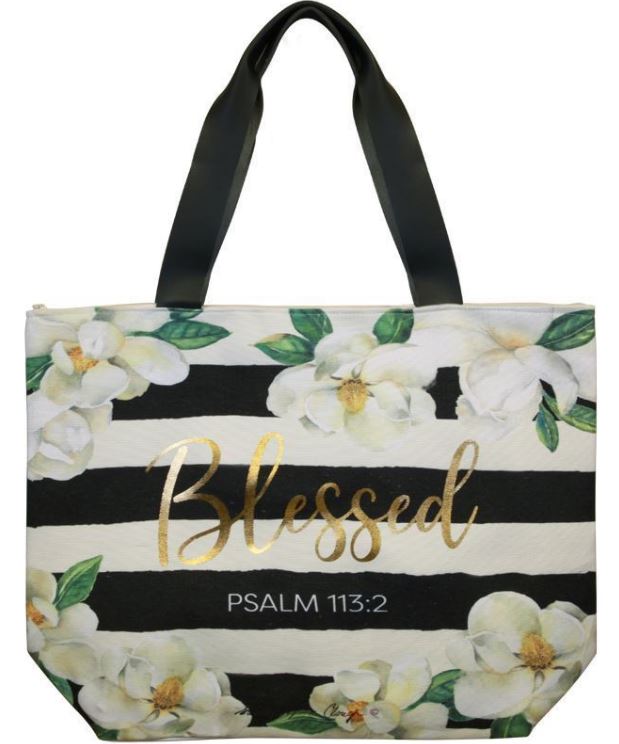Blessed Magnolia - canvas handbag