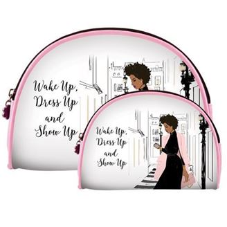 Wake Up Dress Up Show Up - cosmetic bags