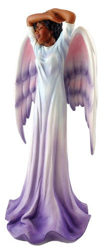 Angel in Purple and White - figurine