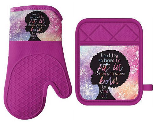 Born To Stand Out - oven mitt - pot holder