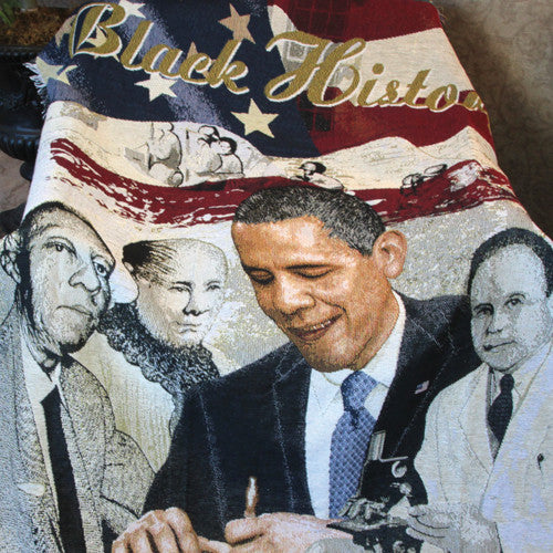 Black History - tapestry throw