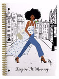 African American notebooks - sister friends - set of three