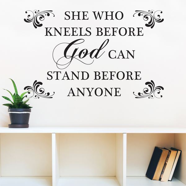 She Who Kneels - wall art decal