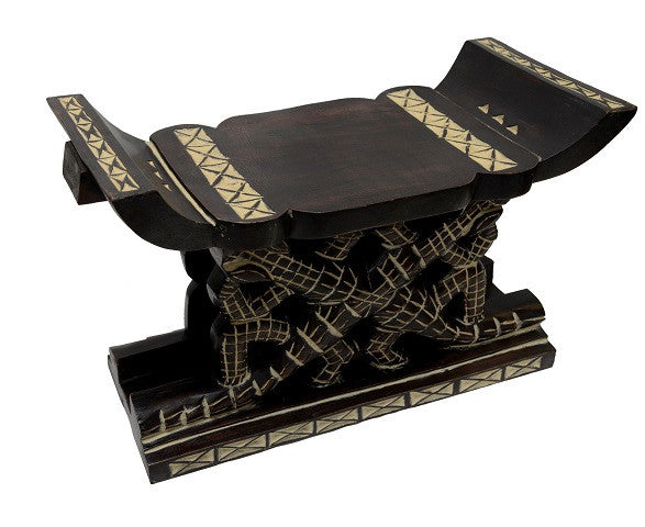 Stool - Alligator - handcrafted Ashanti stool
