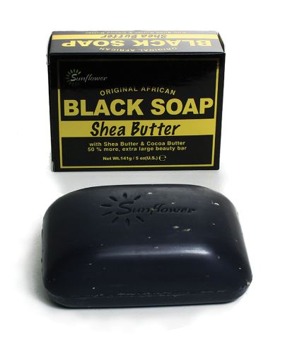 Black Soap - with shea butter