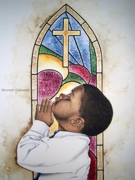 He Answers My Prayers - 18x24 - Limited Edition Giclee - Kenneth Gatewood