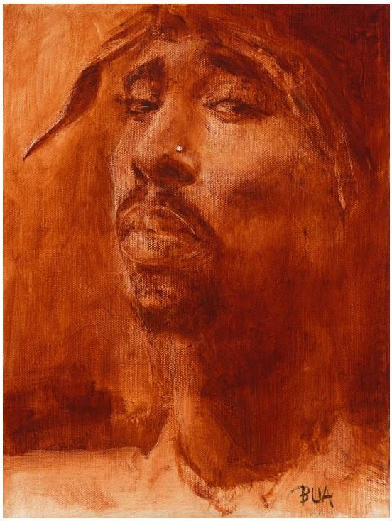 Tupac - 13x18 giclee on canvas - Justin Bua