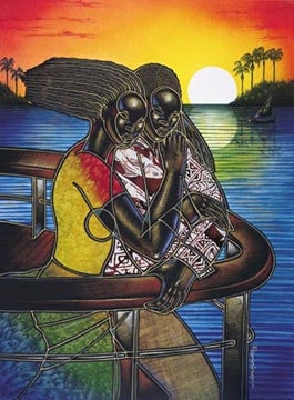 Cruise The Night Away 2 - 22x31 limited edition print - Larry Poncho Brown