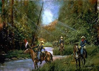 Buffalo Soldiers On Patrol - 22x28 limited edition print - Ted Ellis