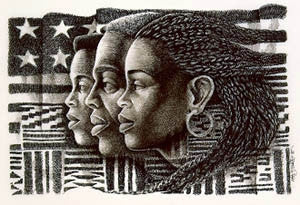 The African Americans - 11x16 limited edition print - Keith Mallett