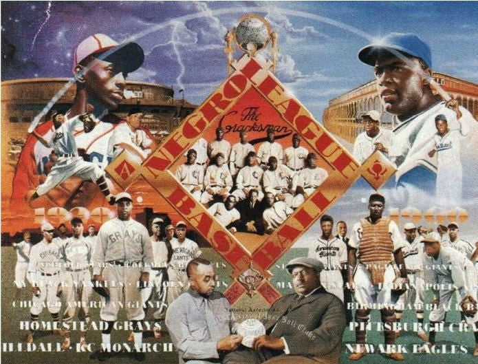 Negro League Baseball - 22x28 print - Edward Clay Wright