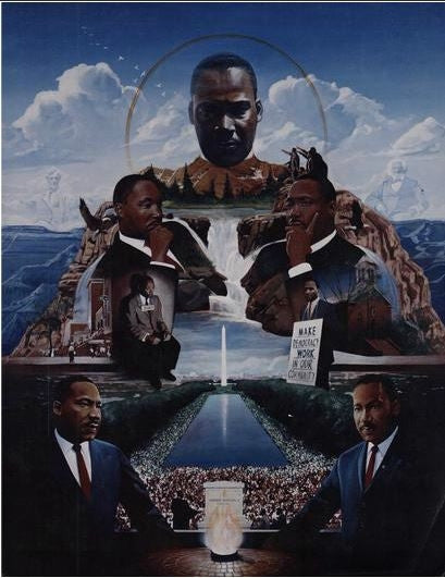 Martin Luther King Jr - 22x28 print - Edward Clay Wright
