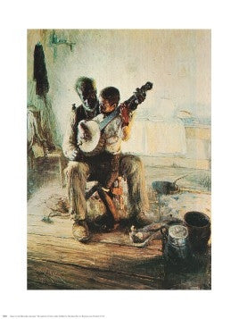 The Banjo Lesson - 30x24 - print - Henry Tanner