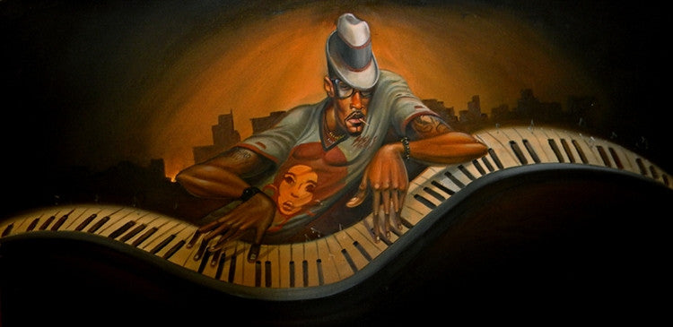 Grand Master Jazz - 18x36 giclee on canvas - Frank Morrison
