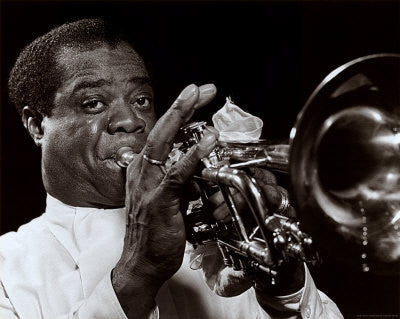 Louis Armstrong - 24x30 photo poster - William Gottlieb
