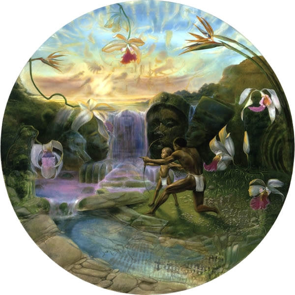First Lesson - 23 inch diameter - limited edition print - Michael Anthony Brown