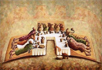 The Lord's Last Supper - 24x34 - print - Okaybabs