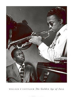 Miles Davis and Howard McGhee - 32x24 - photo poster - William Gottlieb - 2265