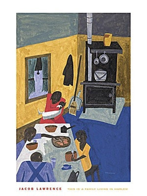 This Is A Family Living In Harlem - 24x18 - print - Jacob Lawrence