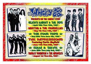 Motown Revue 1967 Whisky A Go Go Los Angeles - 13x19 - concert poster - Dennis Loren