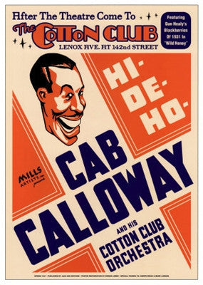 Cab Calloway The Cotton Club NYC 1931 - 24x17 - concert poster