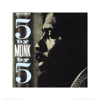 Thelonious Monk 5 By Monk By 5 - 16x16 - album cover poster - Anon