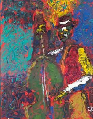 Bass Man - 24x20 limited edition giclee - Ted Ellis