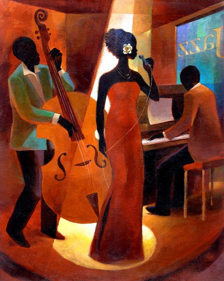 In A Sentimental Mood - 11x14 limited edition giclee on canvas - Keith Mallett