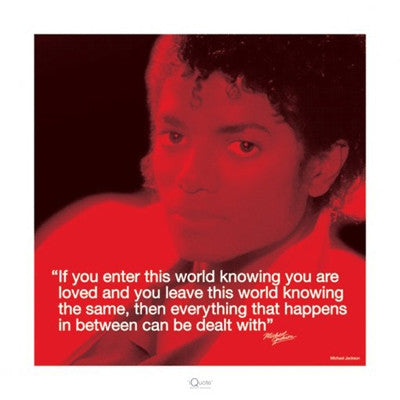 Michael Jackson Loved - 16x16 - poster - Anon